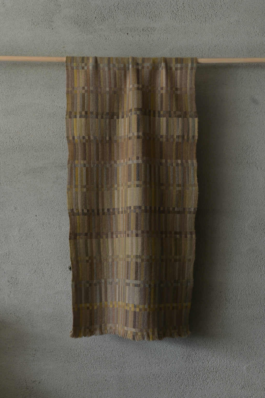 高見由香｜Yuka Takami｜カシミヤ二重織ストール 草の穂B｜M-12