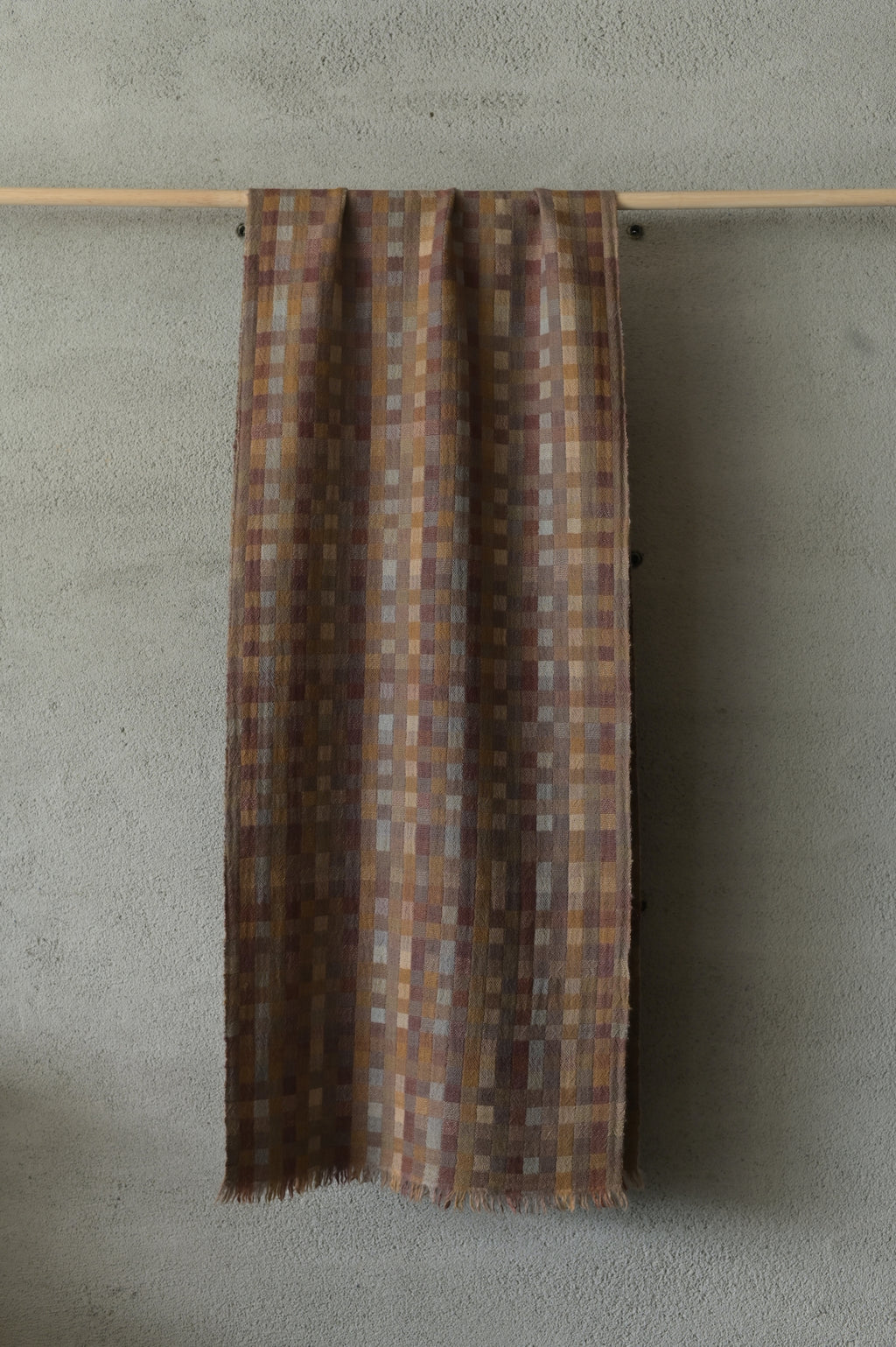 高見由香｜Yuka Takami｜カシミヤ二重織ストール 実り｜M-14