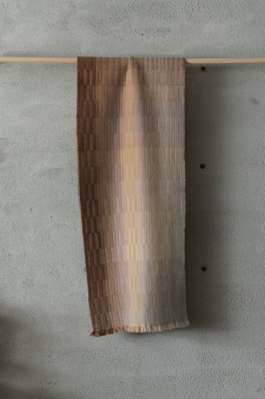 高見由香｜Yuka Takami｜カシミヤ二重織ストール 地層B｜M-16