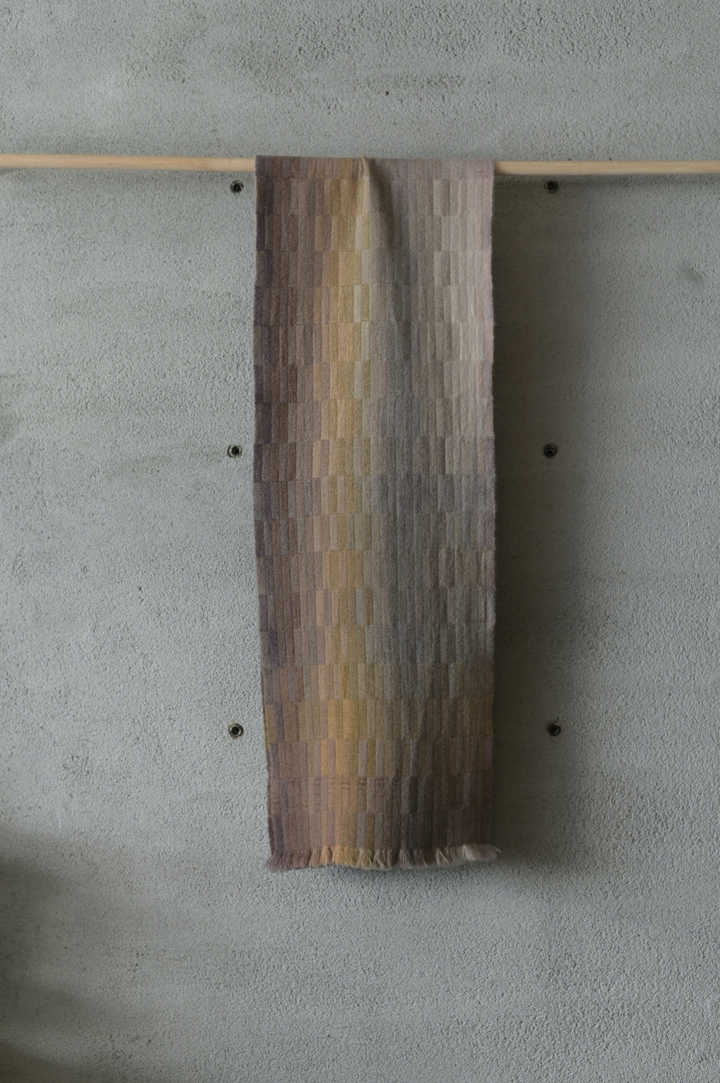 高見由香｜Yuka Takami｜カシミヤ二重織ストール 木肌｜M-17