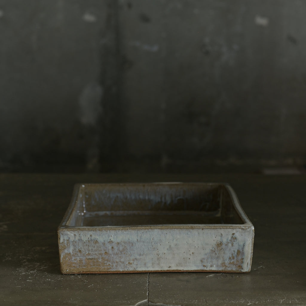 平山元康｜糠釉正角鉢｜25-031