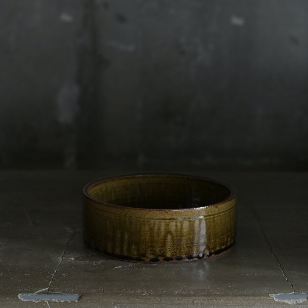 平山元康｜飴釉胴羅鉢｜25-039