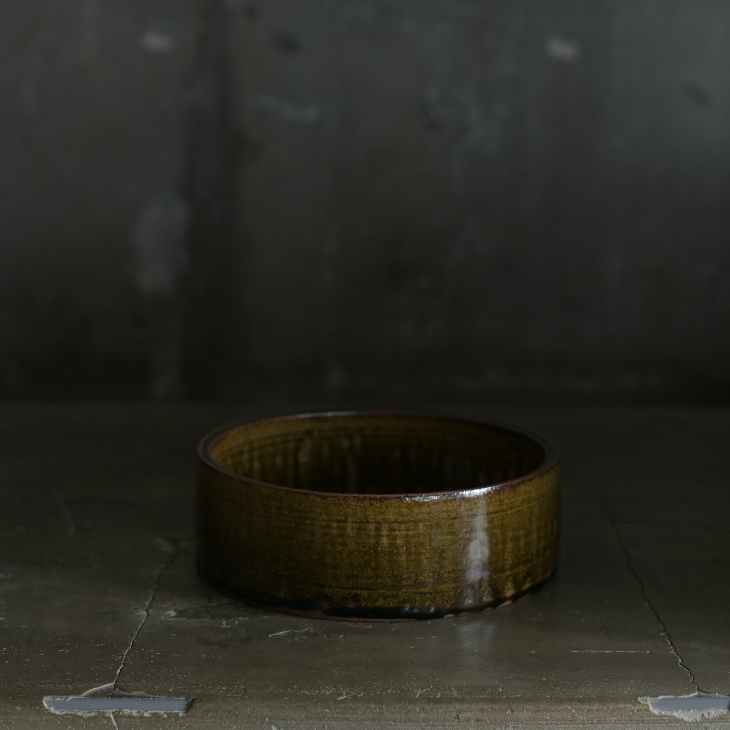 平山元康｜飴釉胴羅鉢｜25-039