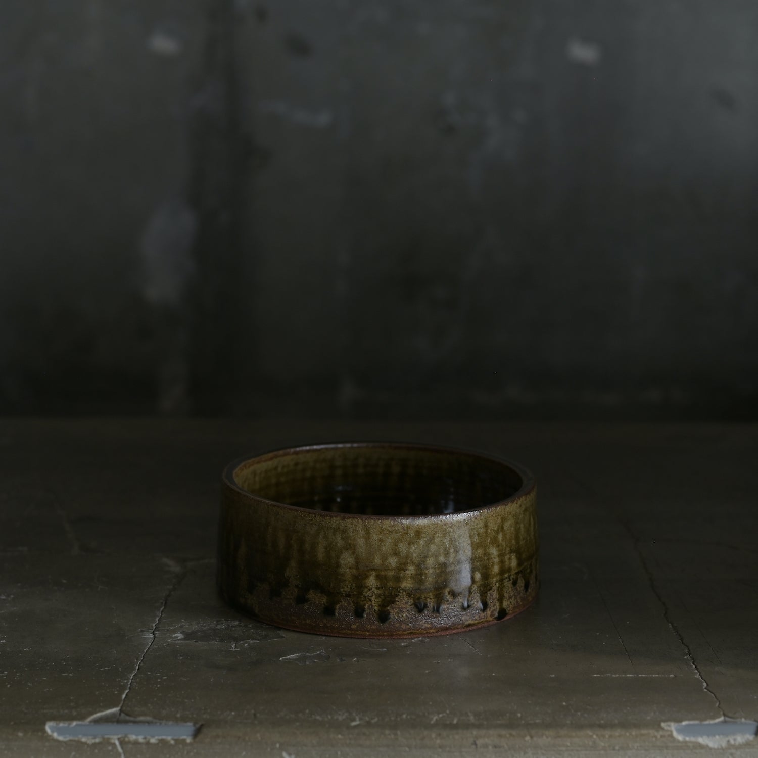 平山元康｜飴釉胴羅鉢｜25-042