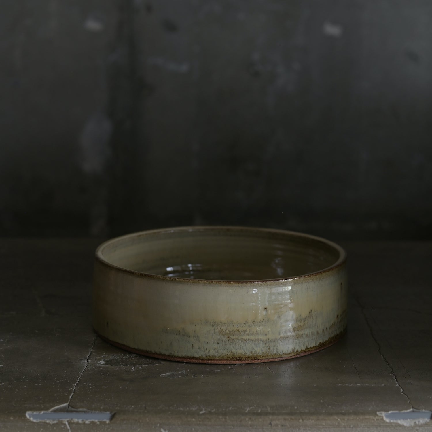 平山元康｜糠釉胴羅鉢｜25-036