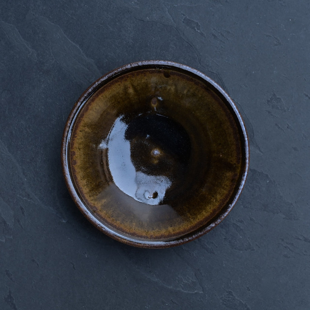 平山元康｜飴釉平鉢｜25-060