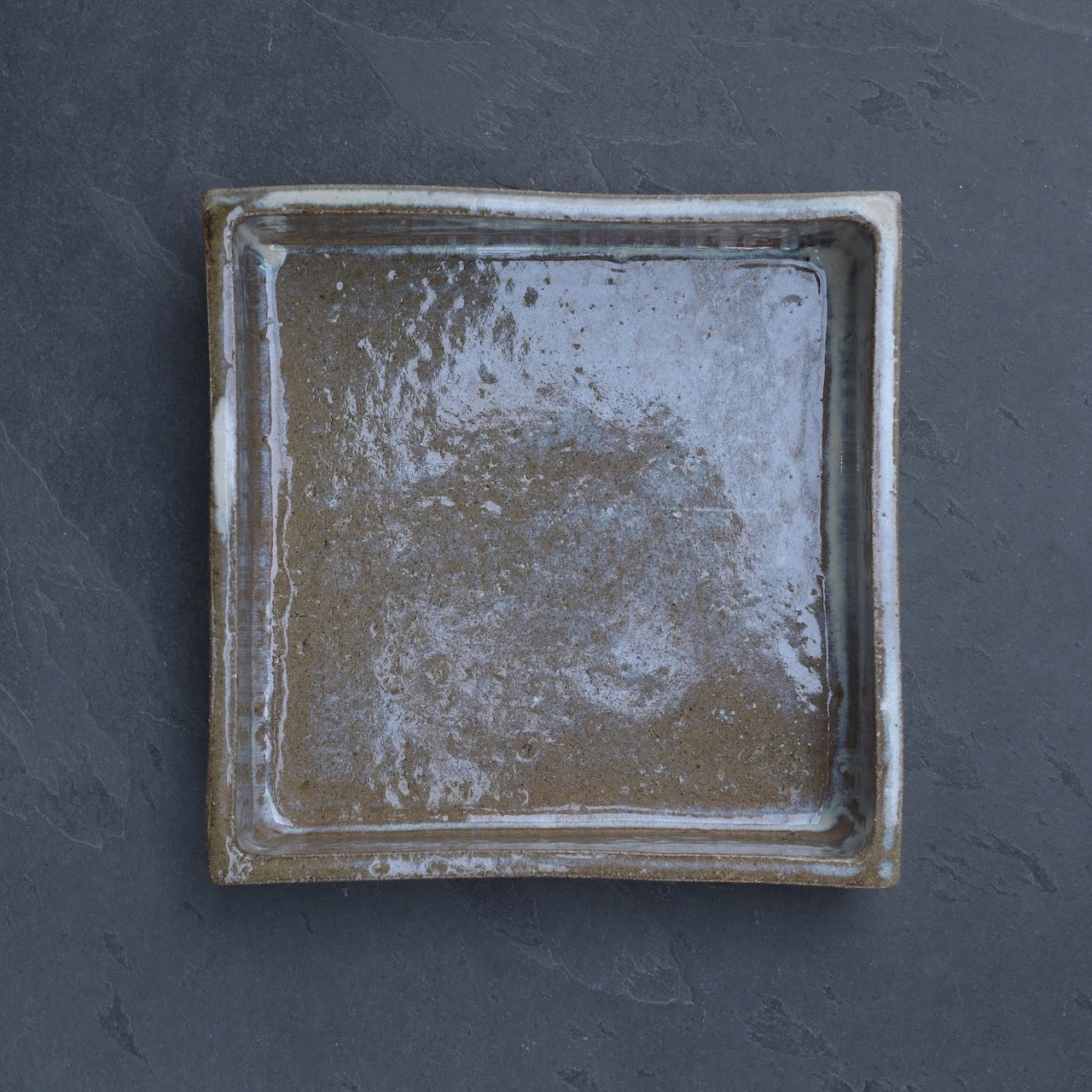 平山元康｜糠釉正角鉢｜25-031