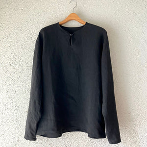 klause | クロイゼ | C.S.P.O shirts｜黒 天日干しリネン