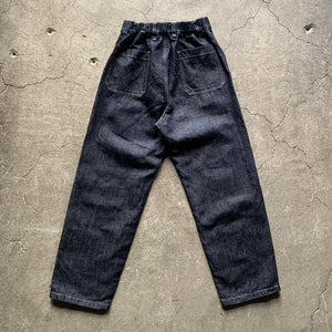 美品★MITTAN★手紡ぎ　手織り　PT64カディデニムパンツ　23AW MITTAN｜PT-133｜OC大麻ライトオンスデニムパンツ｜紺 – Roundabout