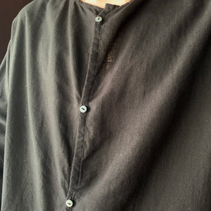 MITTAN｜SH-88B｜カディワイドシャツ（ベンガラ染）｜ベンガラ白