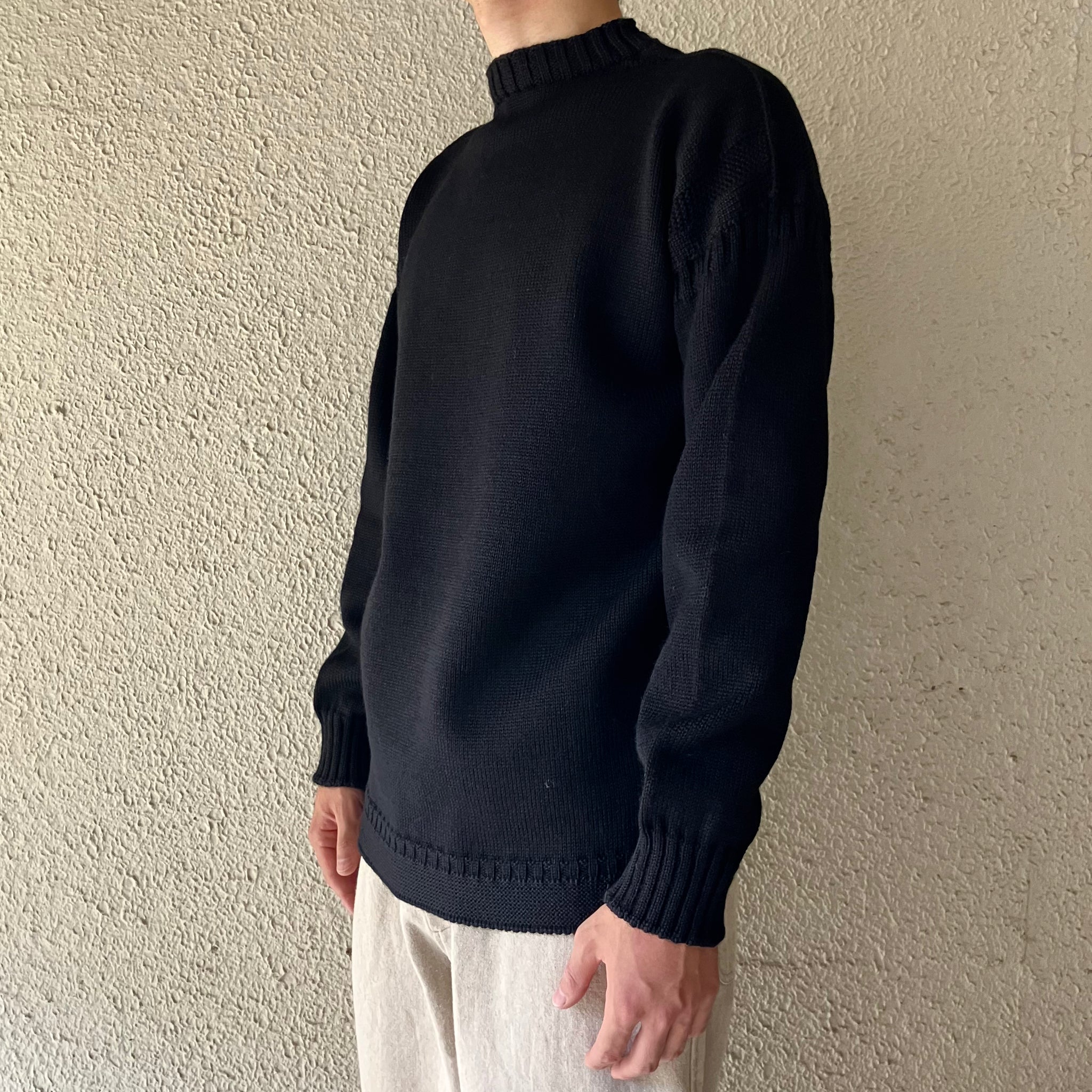 Guernsey Woollens｜ガンジーウーレンズ｜Guernsey　Traditional｜Black