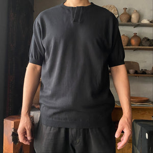 FUJITO｜Skipper Knit T-Shirts｜Black