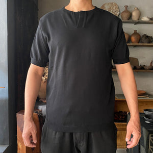 FUJITO｜Skipper Knit T-Shirts｜Black
