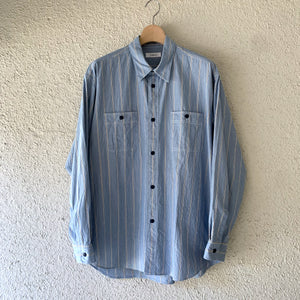 FUJITO｜BS  Work Shirt｜Blue Stripe