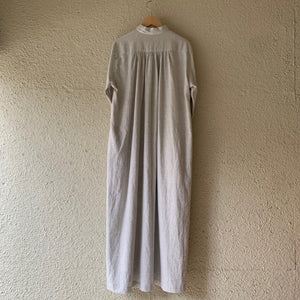 klause｜クロイゼ ｜ L-S Loose Fit Long Length shirts｜cotton flannel ｜light gray