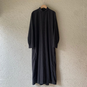 klause｜クロイゼ｜L-S Loose Fit Long Length shirts｜cotton flannel ｜charcoal gray