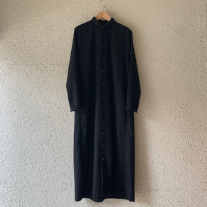 klause｜クロイゼ｜L-S Loose Fit Long Length shirts｜wool｜black