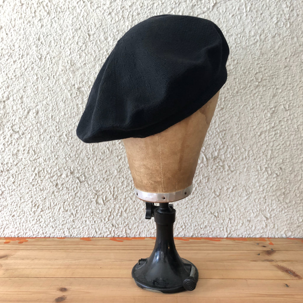 Saravah｜サラヴァ｜COTTON BERET｜Black