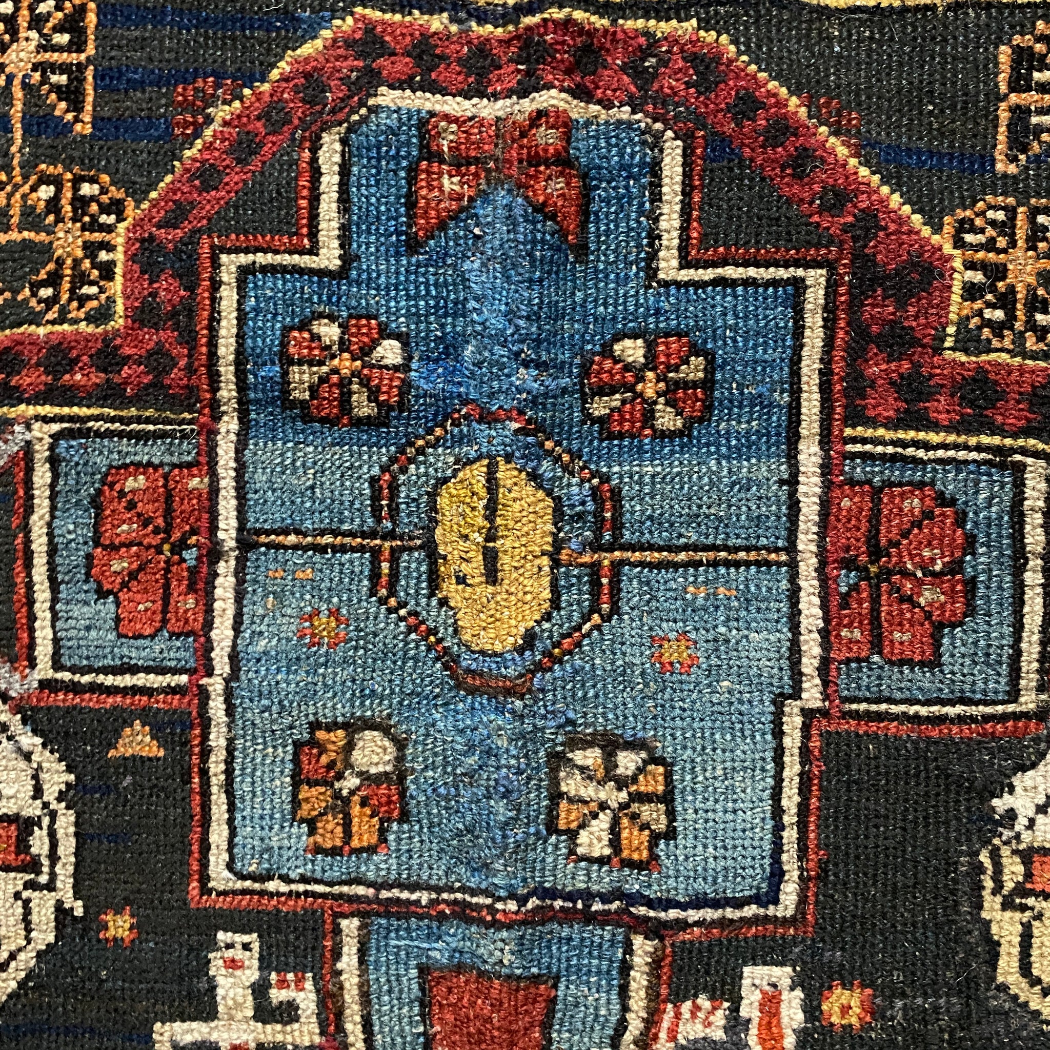 Tribe｜T-1474｜コーカサス｜プレイヤーラグ アンティーク｜25-057｜134x94