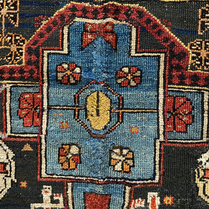 Tribe｜T-1474｜コーカサス｜プレイヤーラグ アンティーク｜25-057｜134x94