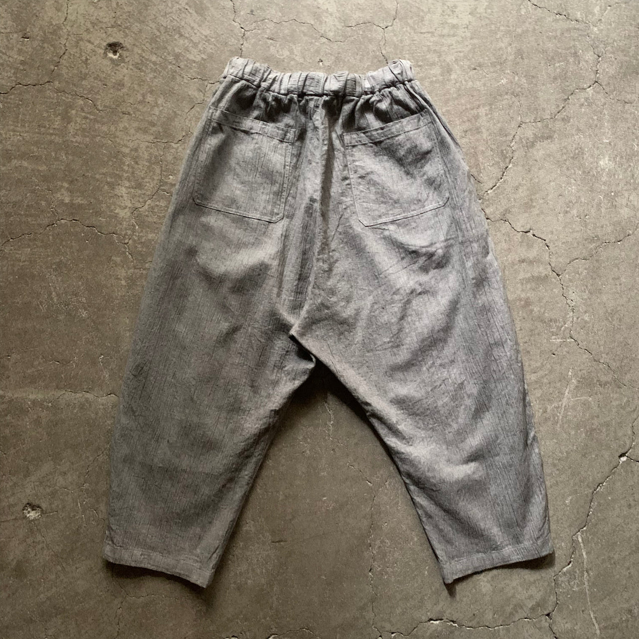 MITTAN｜PT-113B｜強撚竹パンツ（ベンガラ染）｜松煙