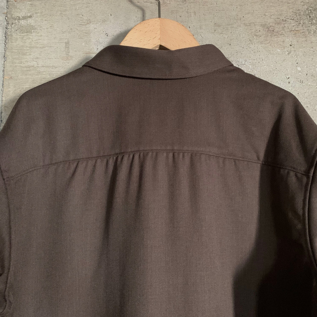 MITTAN｜SH-145｜ストレッチNMウールシャツ｜茶