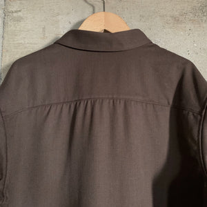 MITTAN｜SH-145｜ストレッチNMウールシャツ｜茶