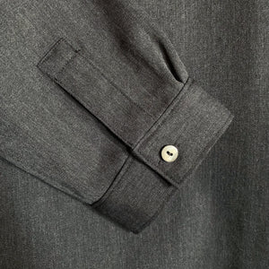 MITTAN｜SH-145｜ストレッチNMウールシャツ｜墨黒