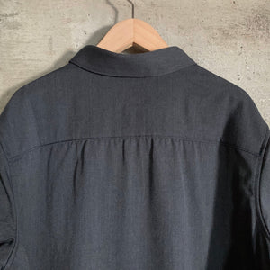 MITTAN｜SH-145｜ストレッチNMウールシャツ｜墨黒