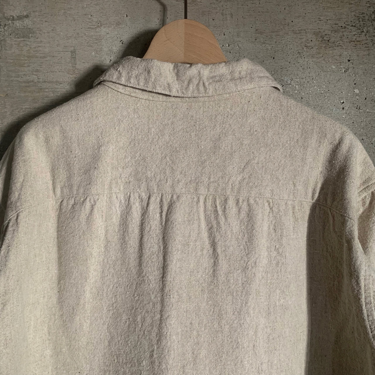 MITTAN｜JK-76｜亜麻苧麻絹シャツジャケット｜生成
