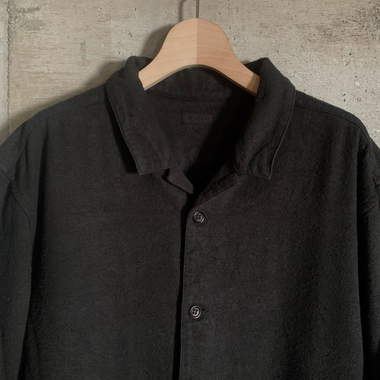 MITTAN｜JK-76｜亜麻苧麻絹シャツジャケット｜黒