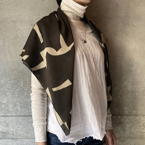 mills scarf｜abstract｜black