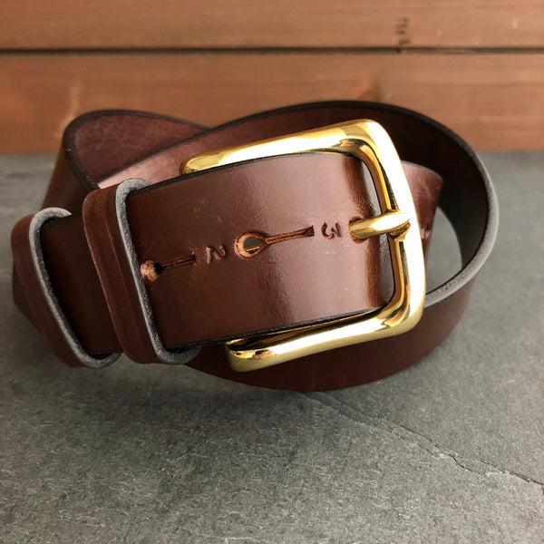 大特価 言い換え Jabez Cliff｜ジャベツクリフ｜Stirrup Belt｜3.8cm幅｜Chestnut 小物