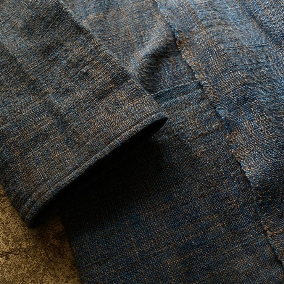 MITTAN｜SH-16｜ラオスコットン羽織シャツ｜藍×タイコクタン