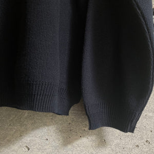 FUJITO｜L/S Knit T-shirts｜Black《Roundaboutカラー別注》