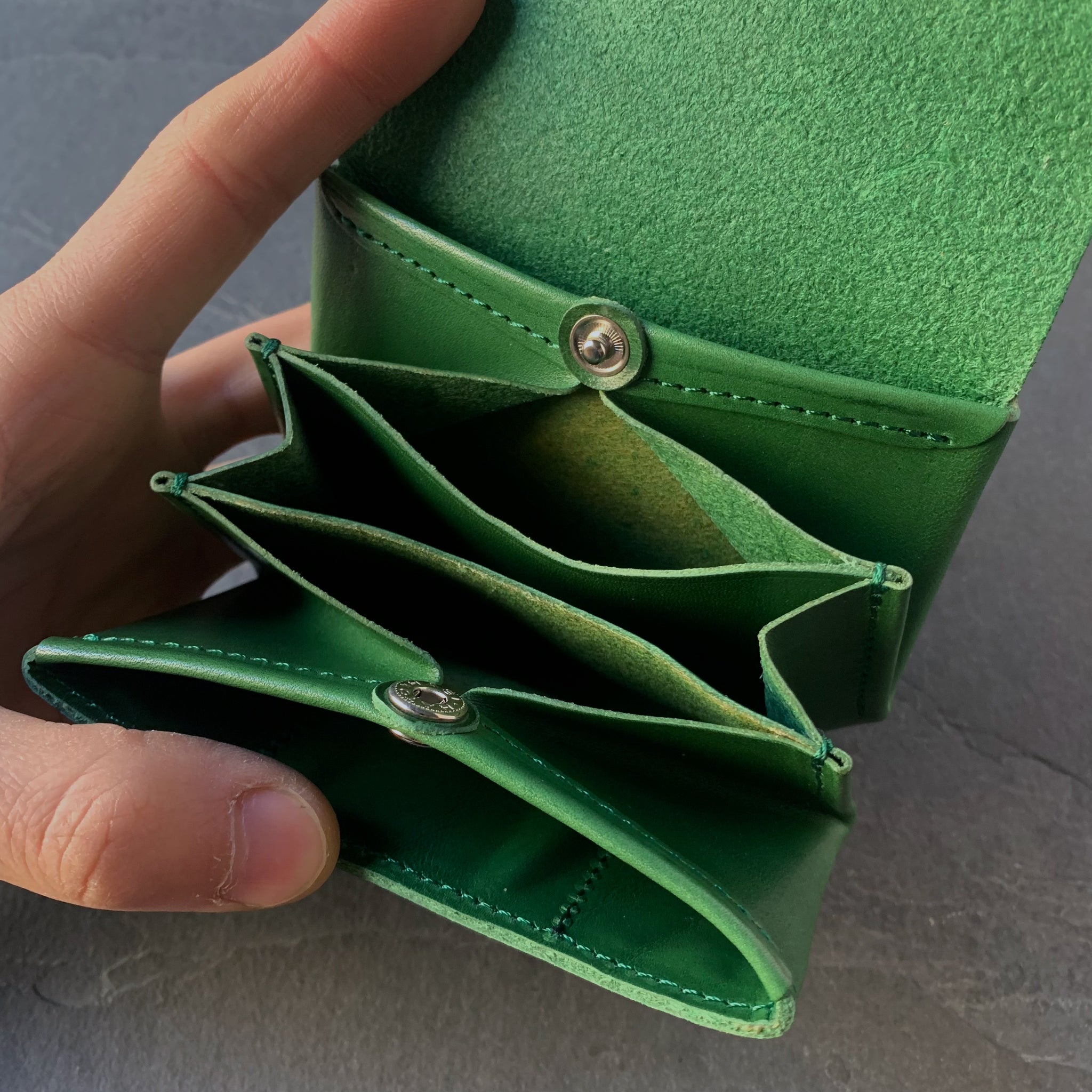 irose｜イロセ｜RIC-RAC MINI WALLET｜GREEN