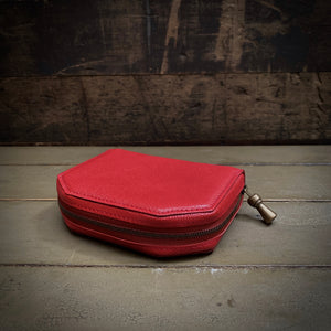 POSTALCO | No.60017 | Kettle Zipper Wallet | Small | Red